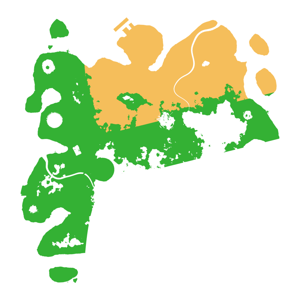 Biome Rust Map: Procedural Map, Size: 3500, Seed: 1305321287