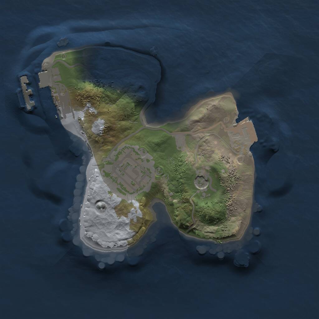 Rust Map: Procedural Map, Size: 1450, Seed: 78645, 4 Monuments