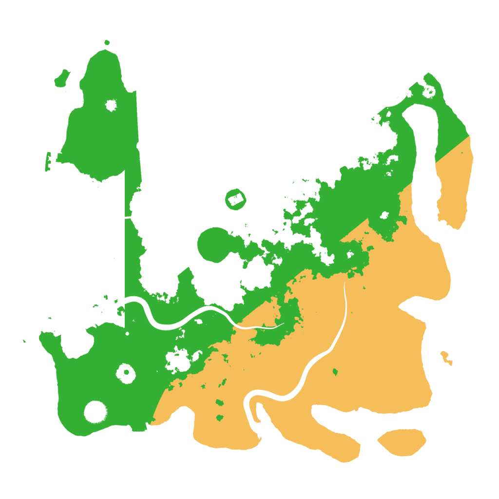 Biome Rust Map: Procedural Map, Size: 3900, Seed: 627785