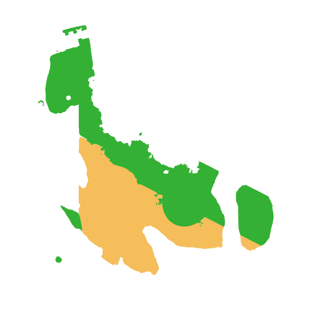 Biome Rust Map: Procedural Map, Size: 2000, Seed: 20515