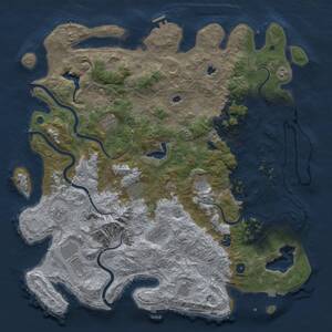 Thumbnail Rust Map: Procedural Map, Size: 5050, Seed: 2147483647, 17 Monuments