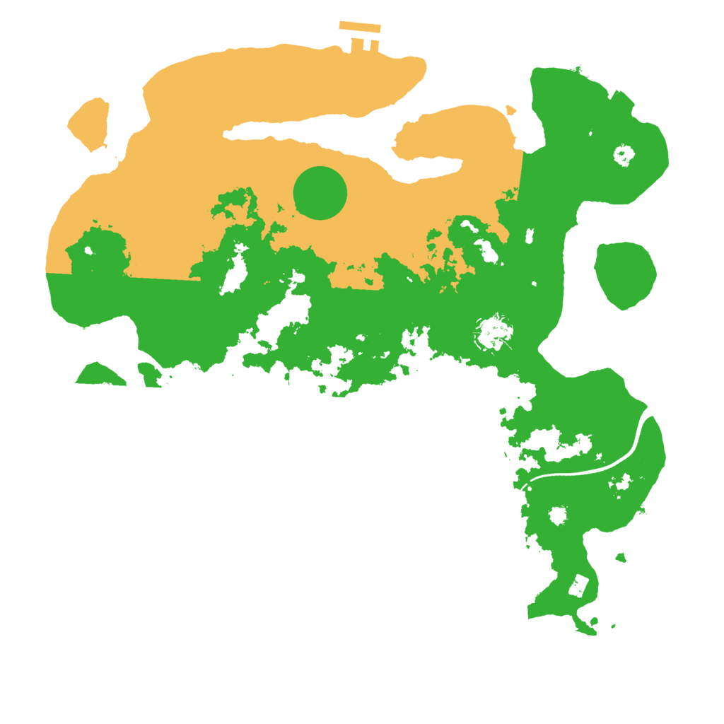 Biome Rust Map: Procedural Map, Size: 3550, Seed: 151989