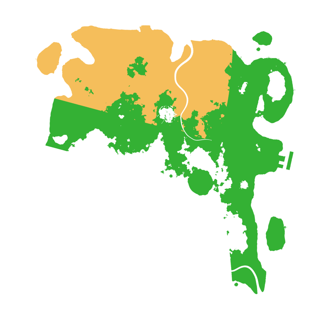 Biome Rust Map: Procedural Map, Size: 3500, Seed: 237241357