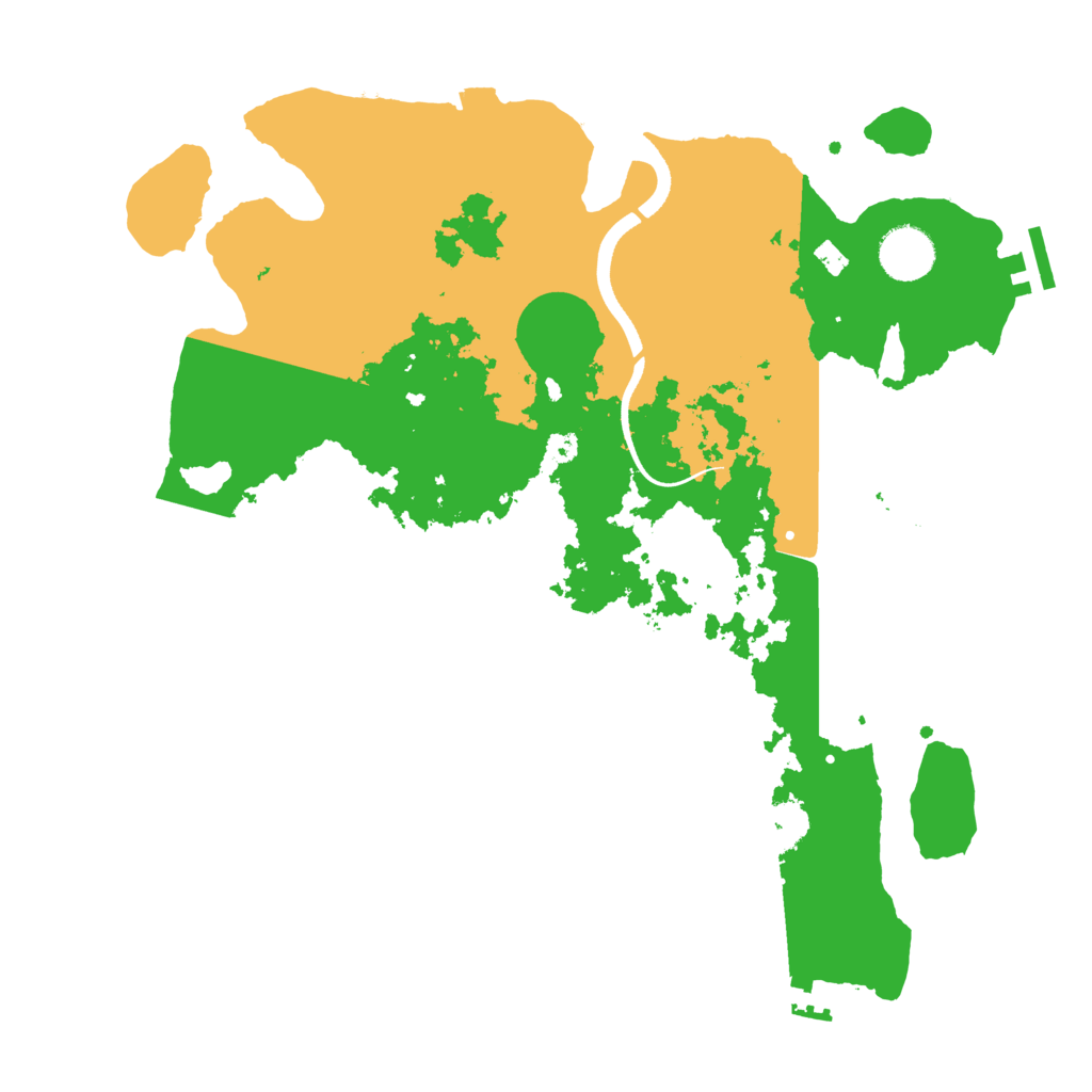 Biome Rust Map: Procedural Map, Size: 3500, Seed: 237241357