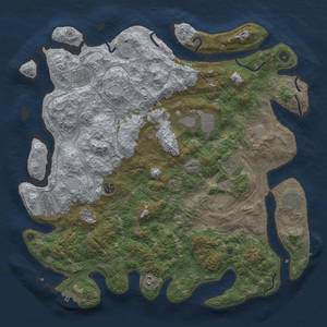 Thumbnail Rust Map: Procedural Map, Size: 4500, Seed: 1848783331, 16 Monuments