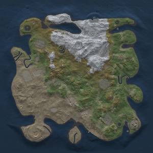 Thumbnail Rust Map: Procedural Map, Size: 3750, Seed: 911469088, 17 Monuments