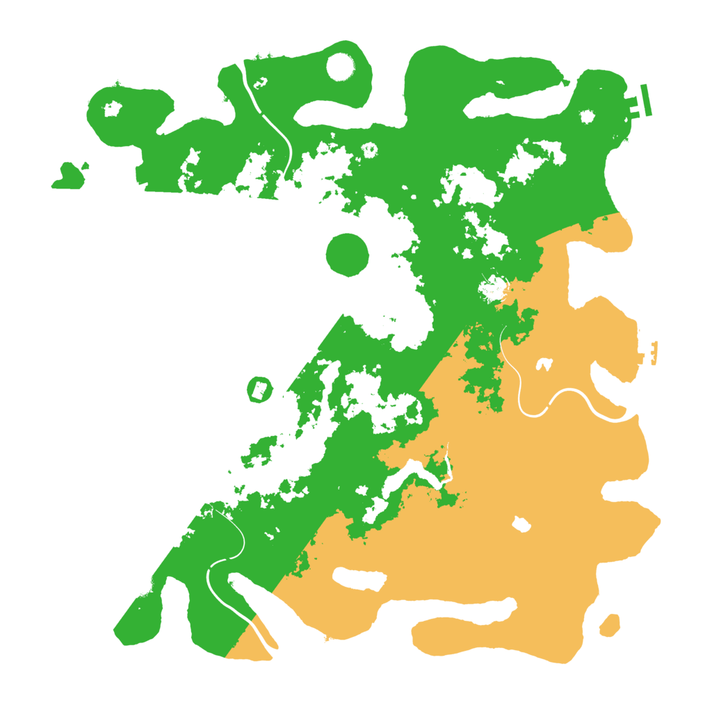 Biome Rust Map: Procedural Map, Size: 4500, Seed: 574302501