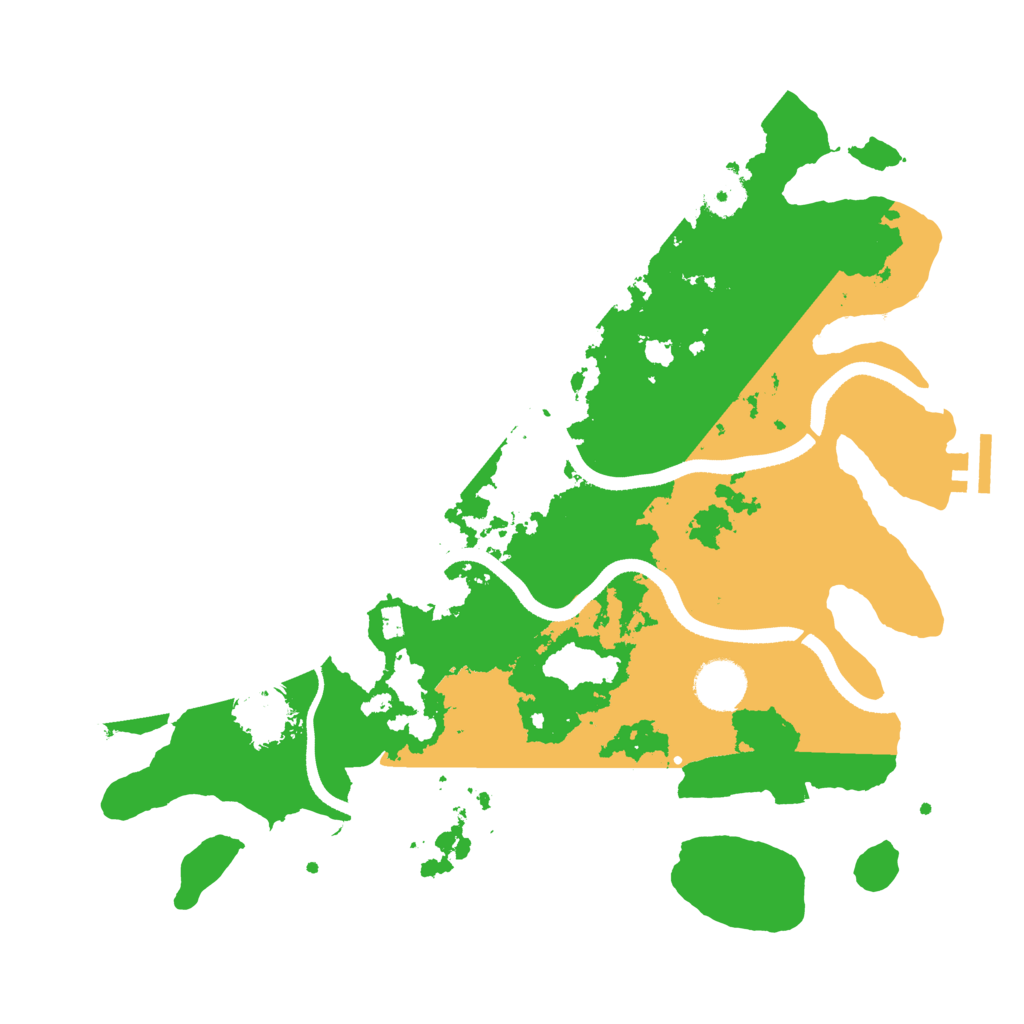 Biome Rust Map: Procedural Map, Size: 3500, Seed: 6797974
