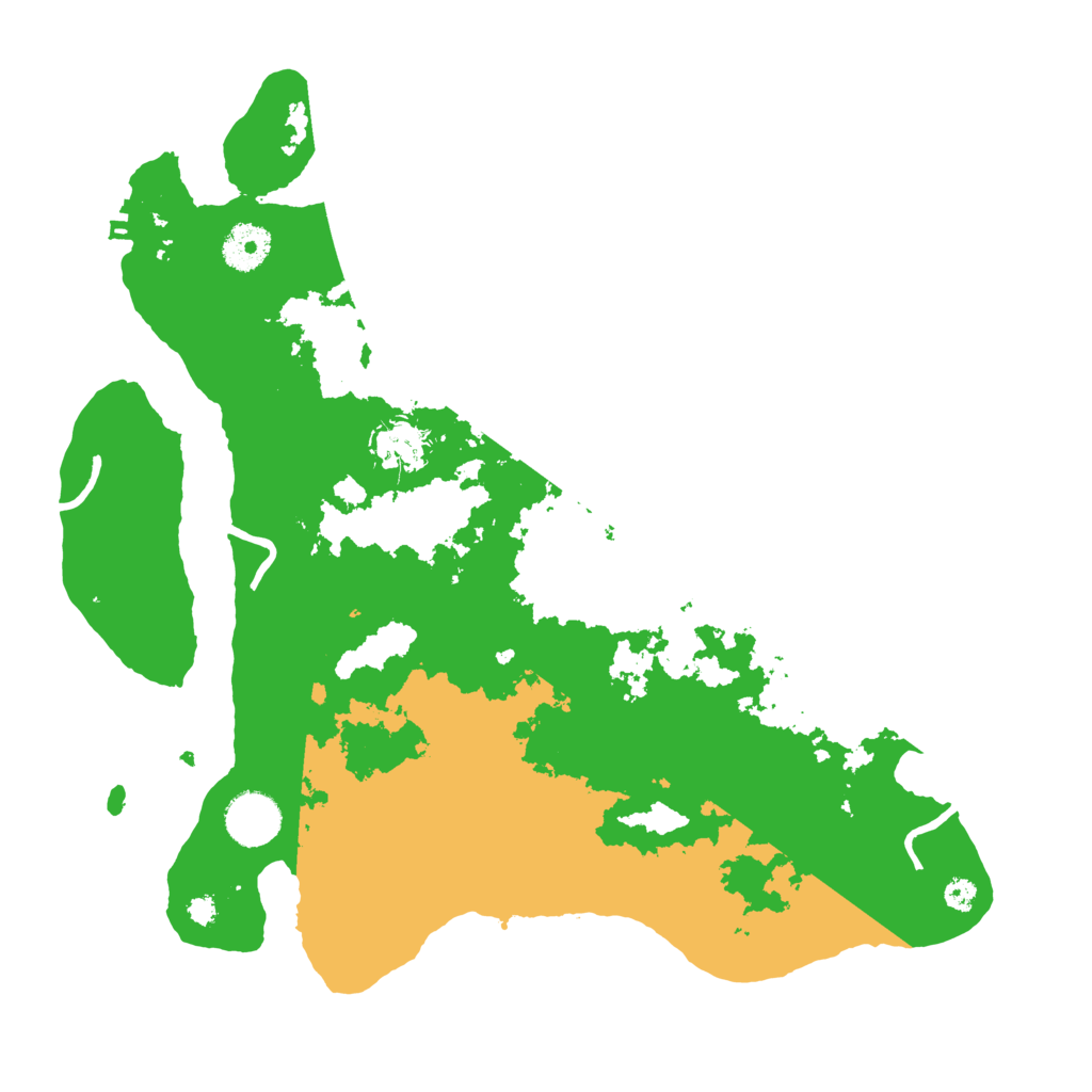Biome Rust Map: Procedural Map, Size: 3500, Seed: 6140423