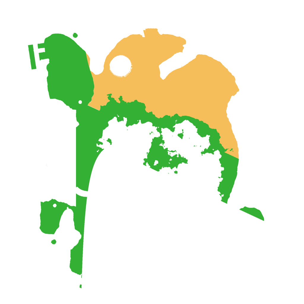 Biome Rust Map: Procedural Map, Size: 2500, Seed: 6896969