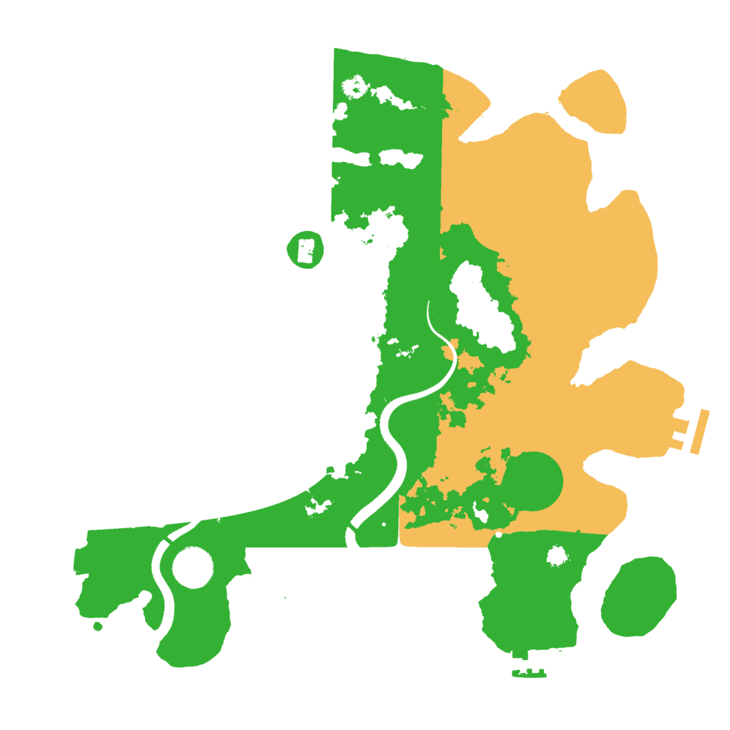 Biome Rust Map: Procedural Map, Size: 3250, Seed: 130979196