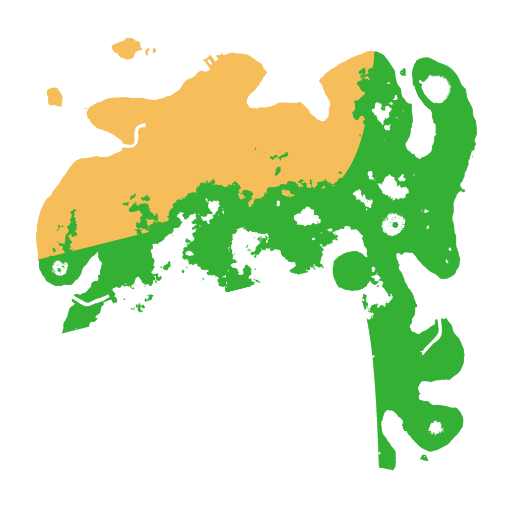 Biome Rust Map: Procedural Map, Size: 3500, Seed: 380549273