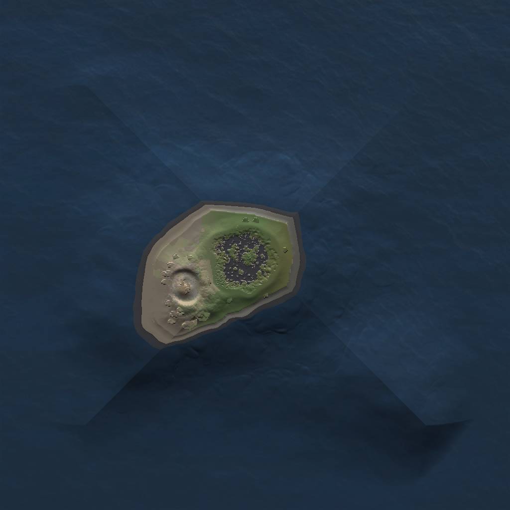 Rust Map: Procedural Map, Size: 1000, Seed: 1429646480, 3 Monuments