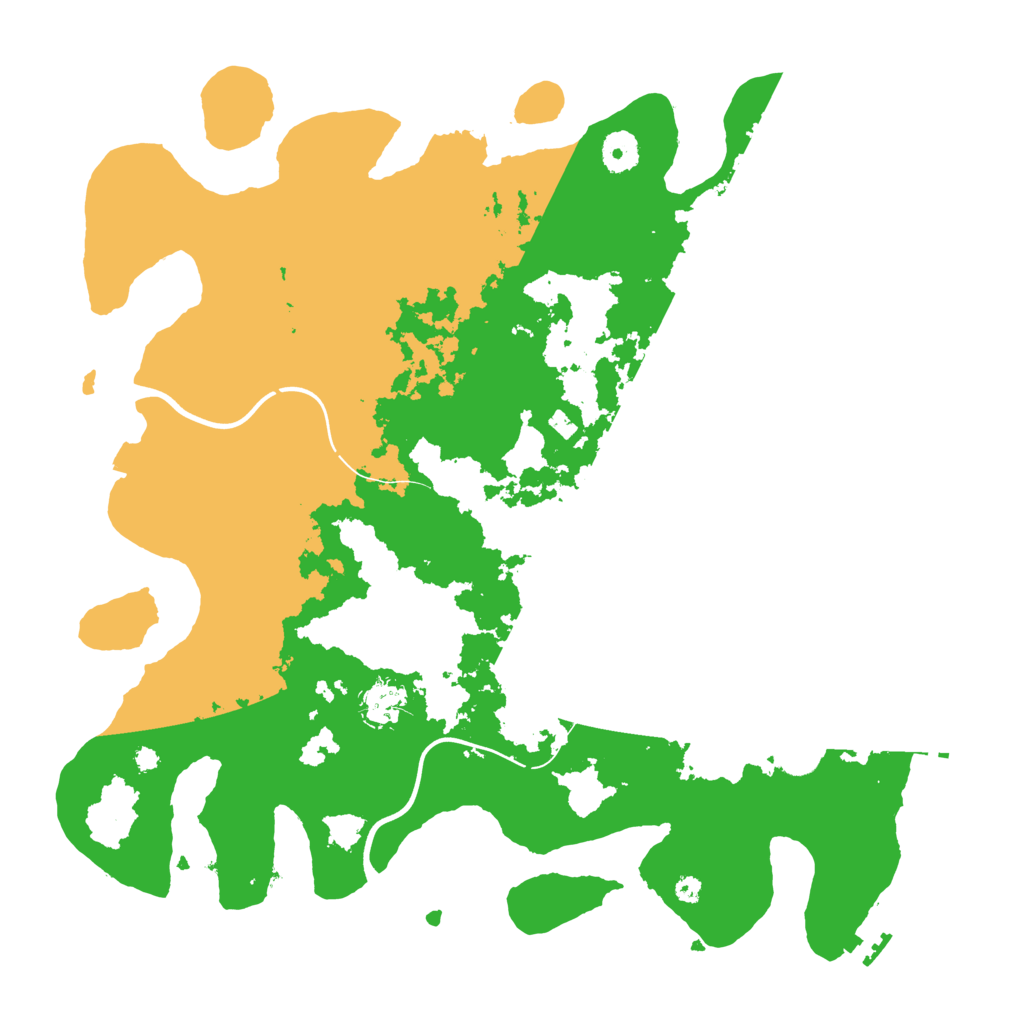Biome Rust Map: Procedural Map, Size: 3900, Seed: 258569
