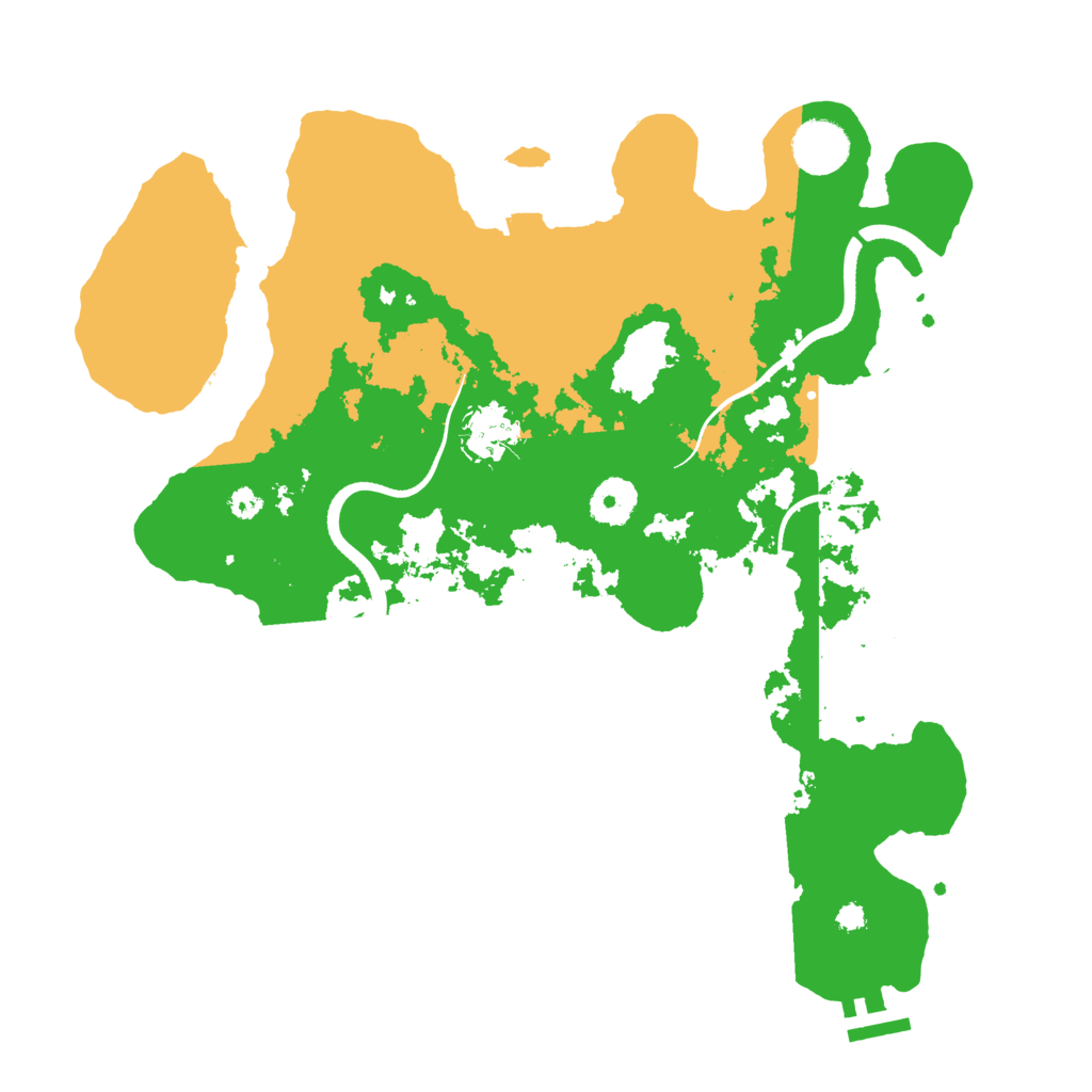 Biome Rust Map: Procedural Map, Size: 3500, Seed: 6226