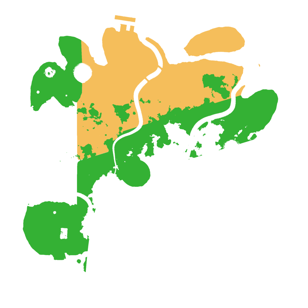 Biome Rust Map: Procedural Map, Size: 3000, Seed: 72521
