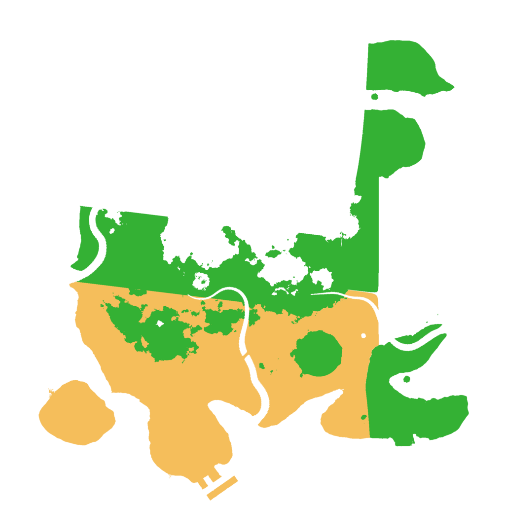 Biome Rust Map: Procedural Map, Size: 3000, Seed: 11670