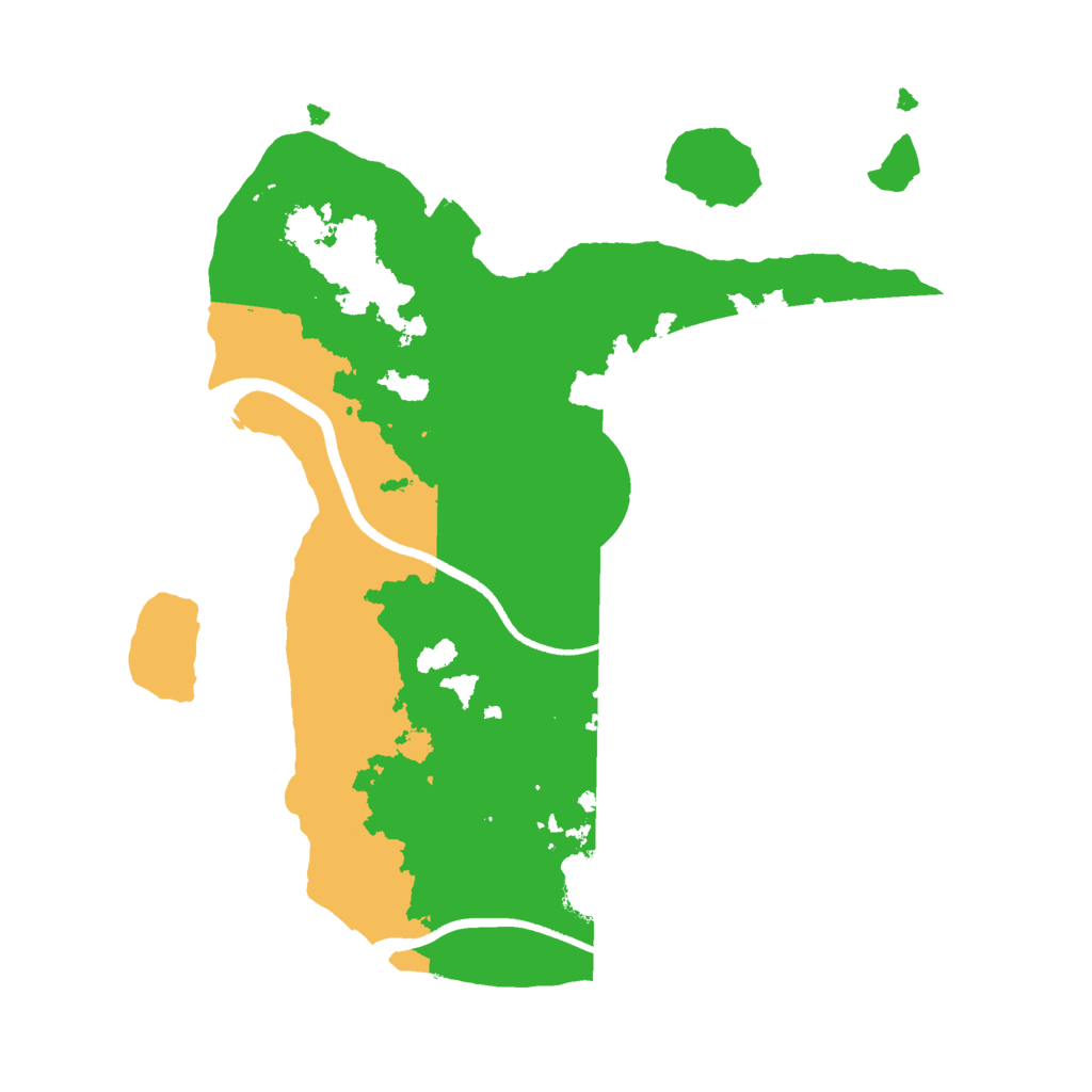 Biome Rust Map: Procedural Map, Size: 2500, Seed: 1295296234