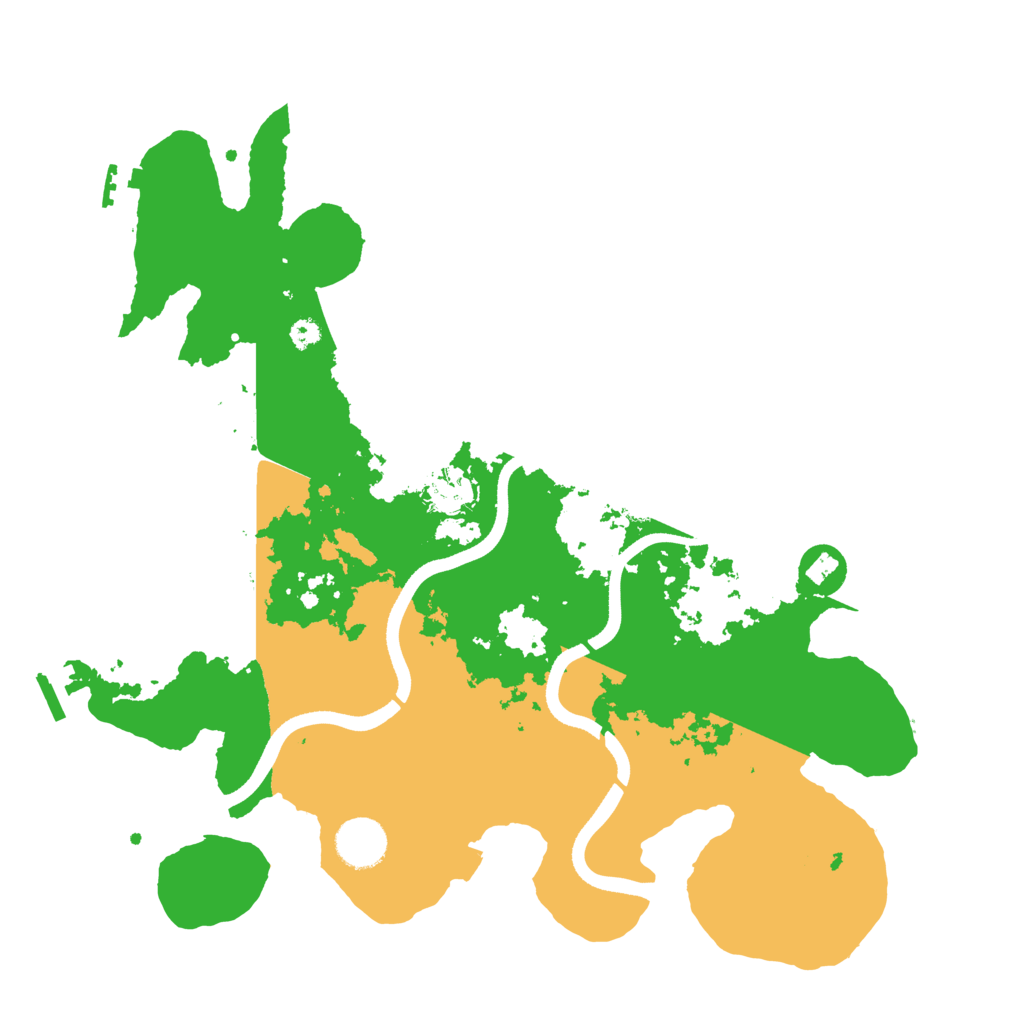 Biome Rust Map: Procedural Map, Size: 3550, Seed: 160358