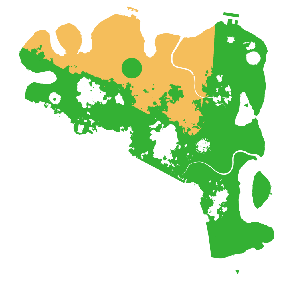 Biome Rust Map: Procedural Map, Size: 3800, Seed: 1520
