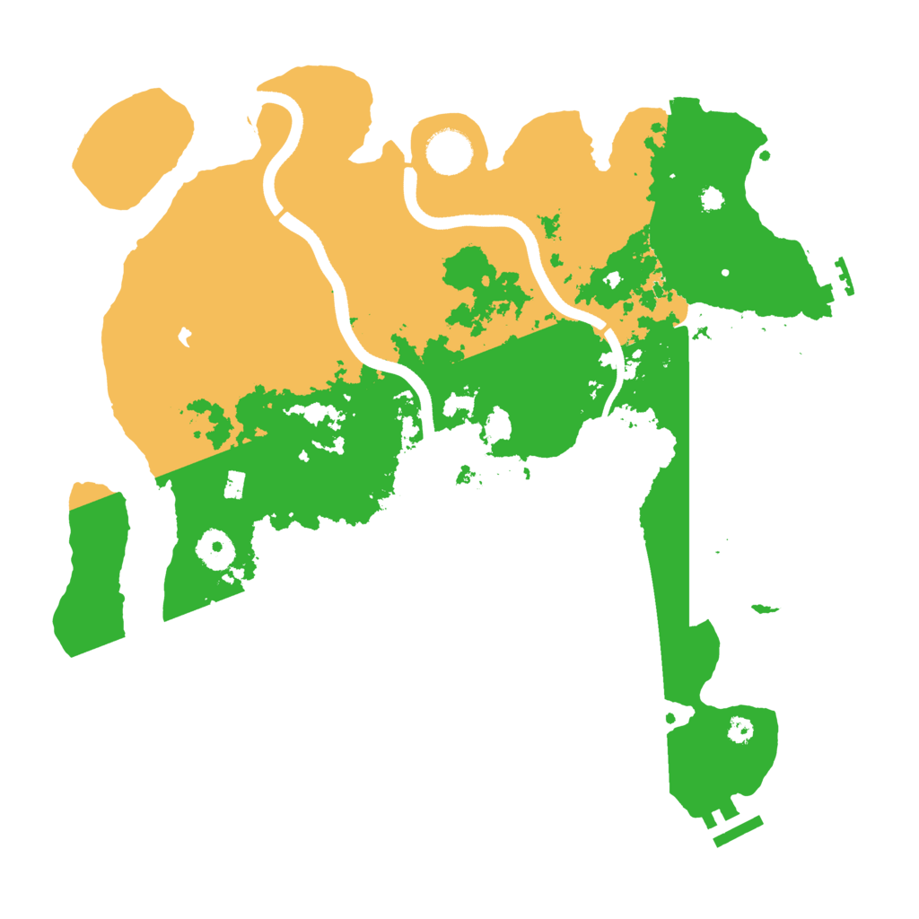Biome Rust Map: Procedural Map, Size: 3550, Seed: 569995