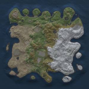 Thumbnail Rust Map: Procedural Map, Size: 3500, Seed: 6543469, 15 Monuments