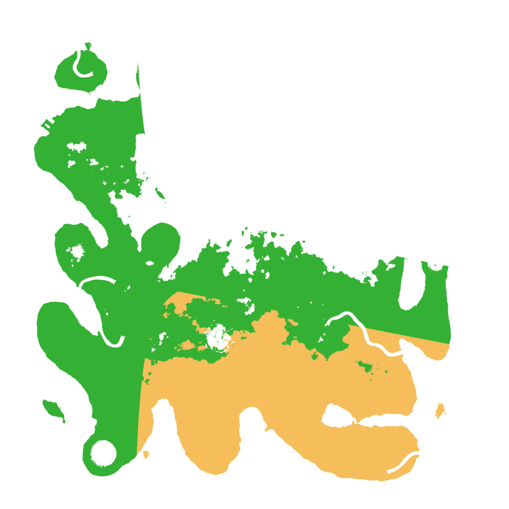 Biome Rust Map: Procedural Map, Size: 3500, Seed: 457277