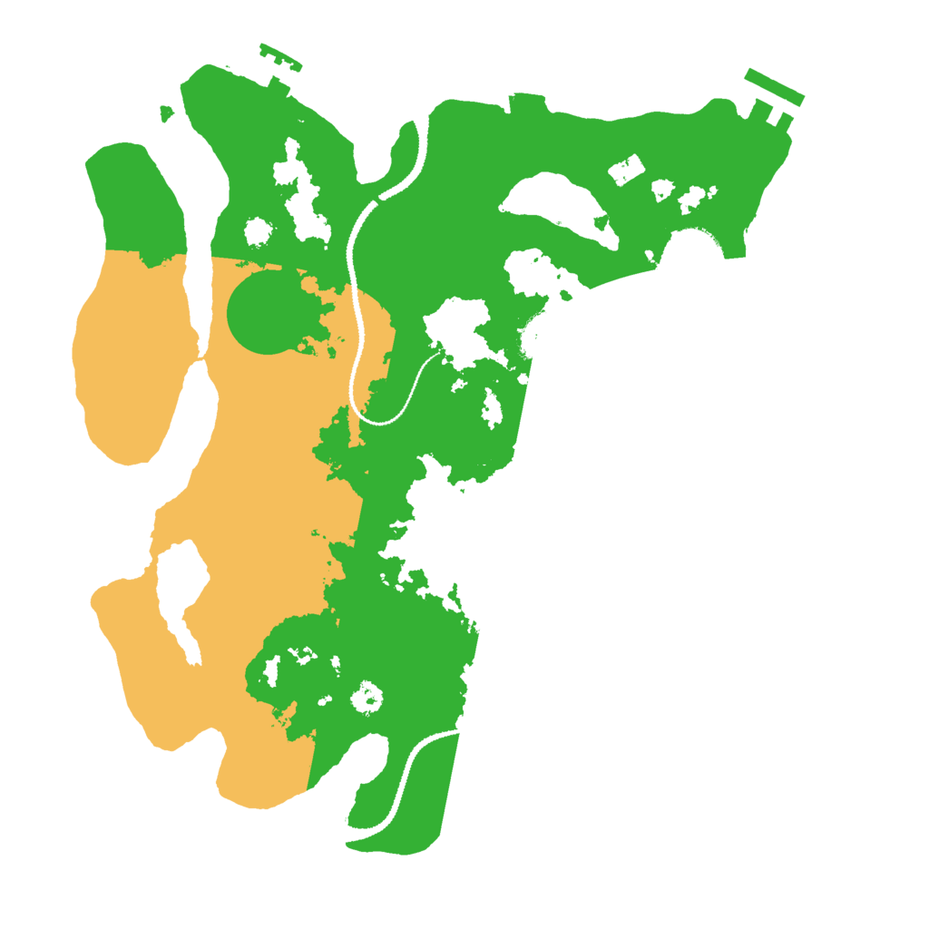 Biome Rust Map: Procedural Map, Size: 3000, Seed: 94623