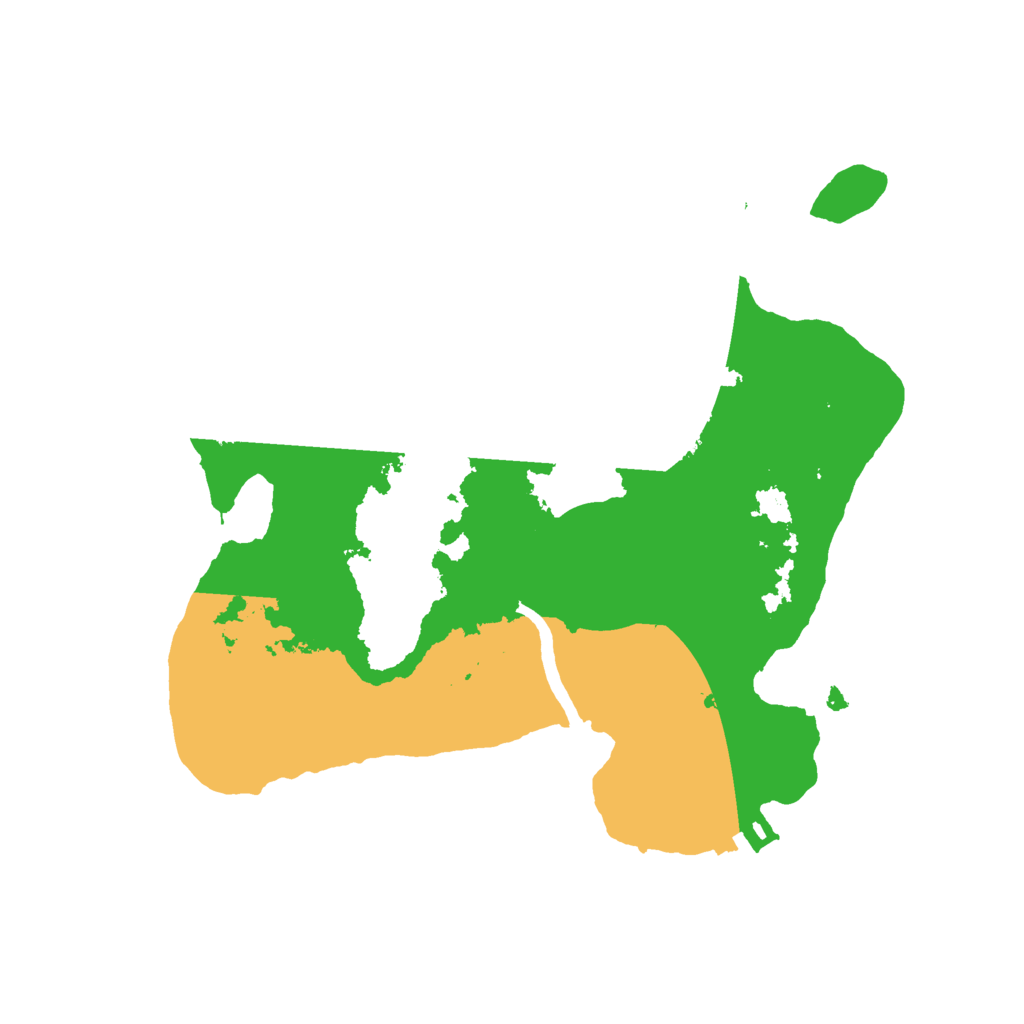 Biome Rust Map: Procedural Map, Size: 2200, Seed: 1489540920