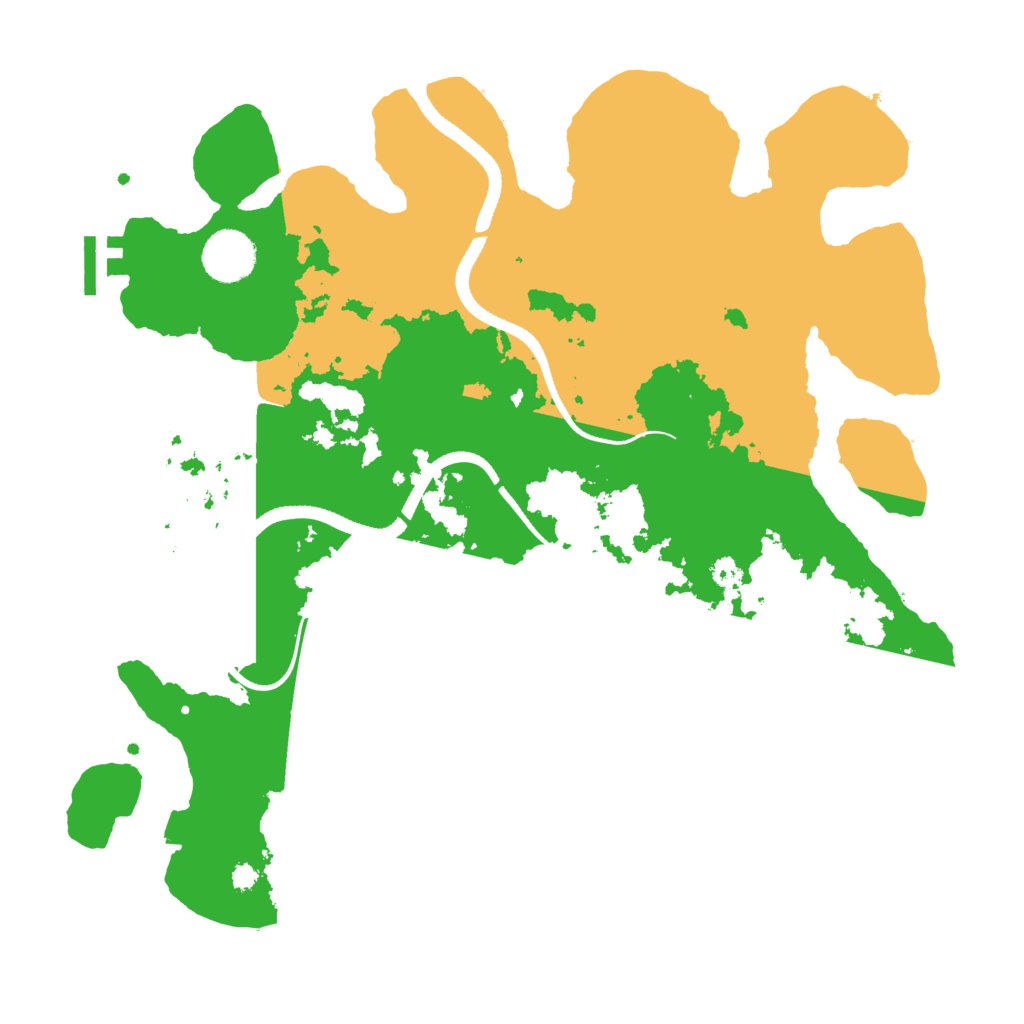 Biome Rust Map: Procedural Map, Size: 3500, Seed: 257430876