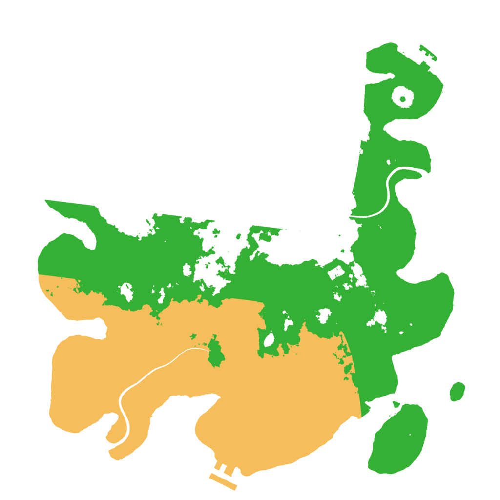 Biome Rust Map: Procedural Map, Size: 3500, Seed: 323849