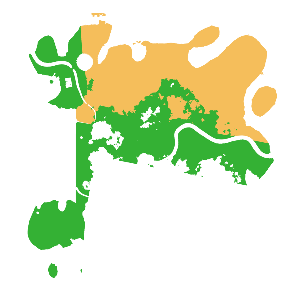 Biome Rust Map: Procedural Map, Size: 3300, Seed: 263277