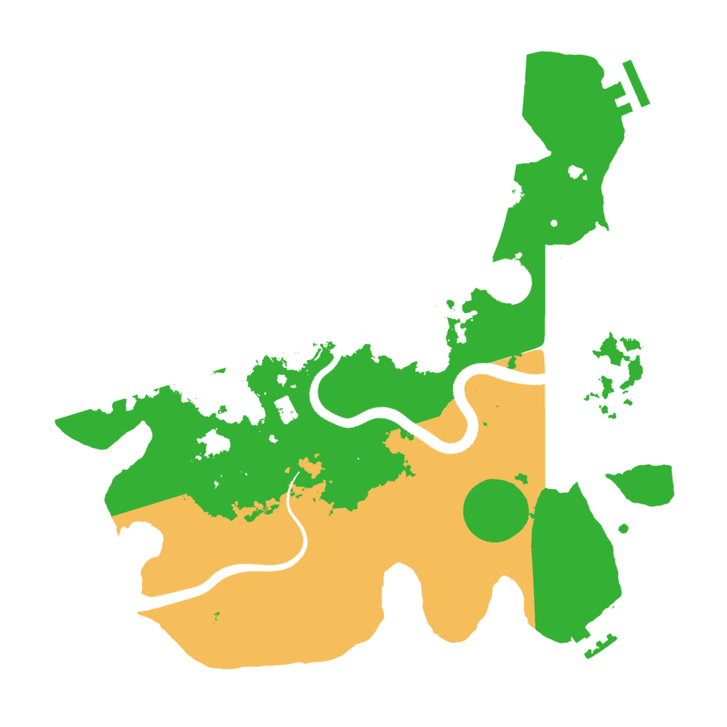 Biome Rust Map: Procedural Map, Size: 3050, Seed: 2260337