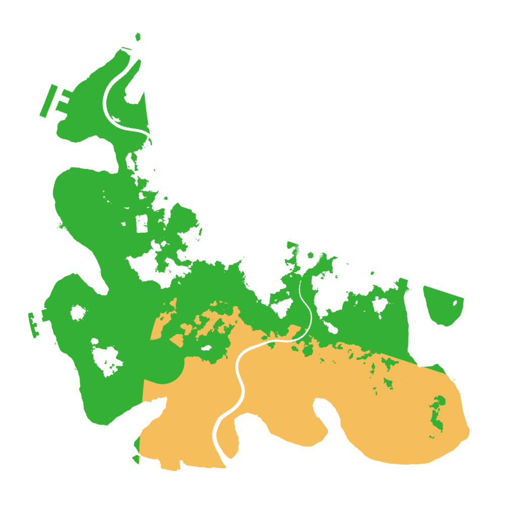 Biome Rust Map: Procedural Map, Size: 3100, Seed: 29174