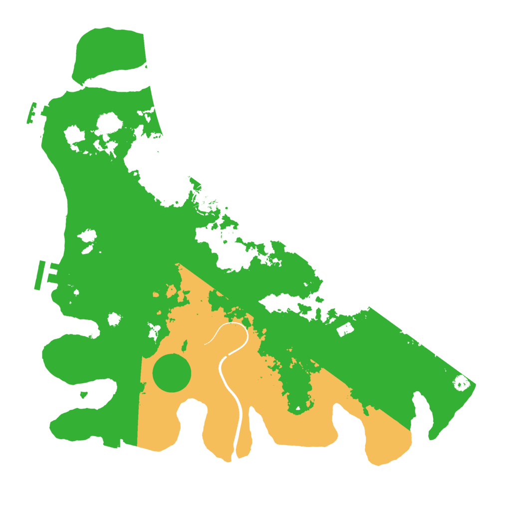 Biome Rust Map: Procedural Map, Size: 3500, Seed: 9014