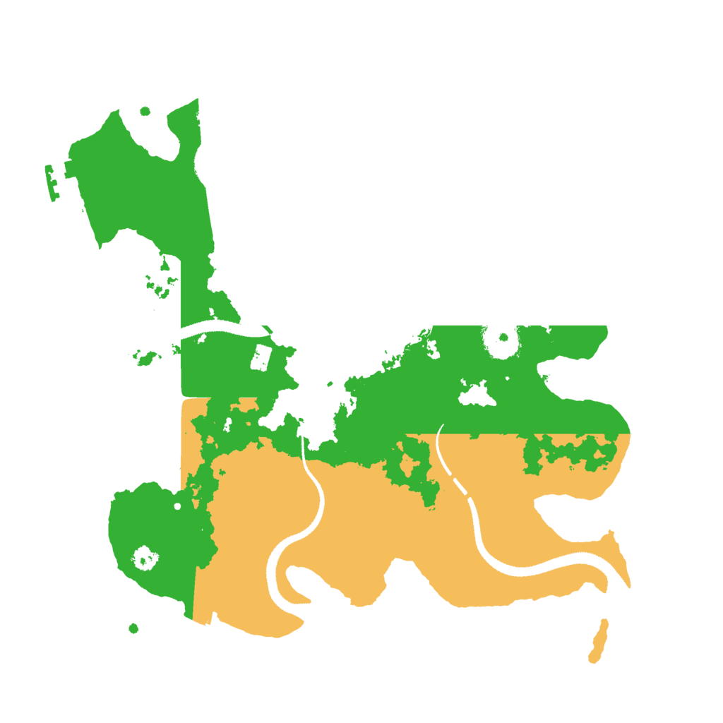 Biome Rust Map: Procedural Map, Size: 3000, Seed: 94671322