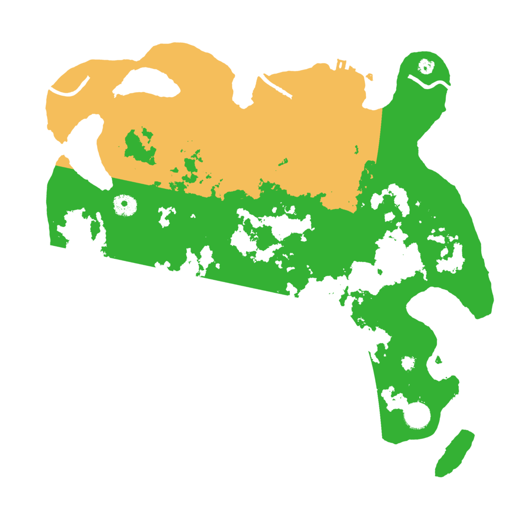 Biome Rust Map: Procedural Map, Size: 3500, Seed: 500411394
