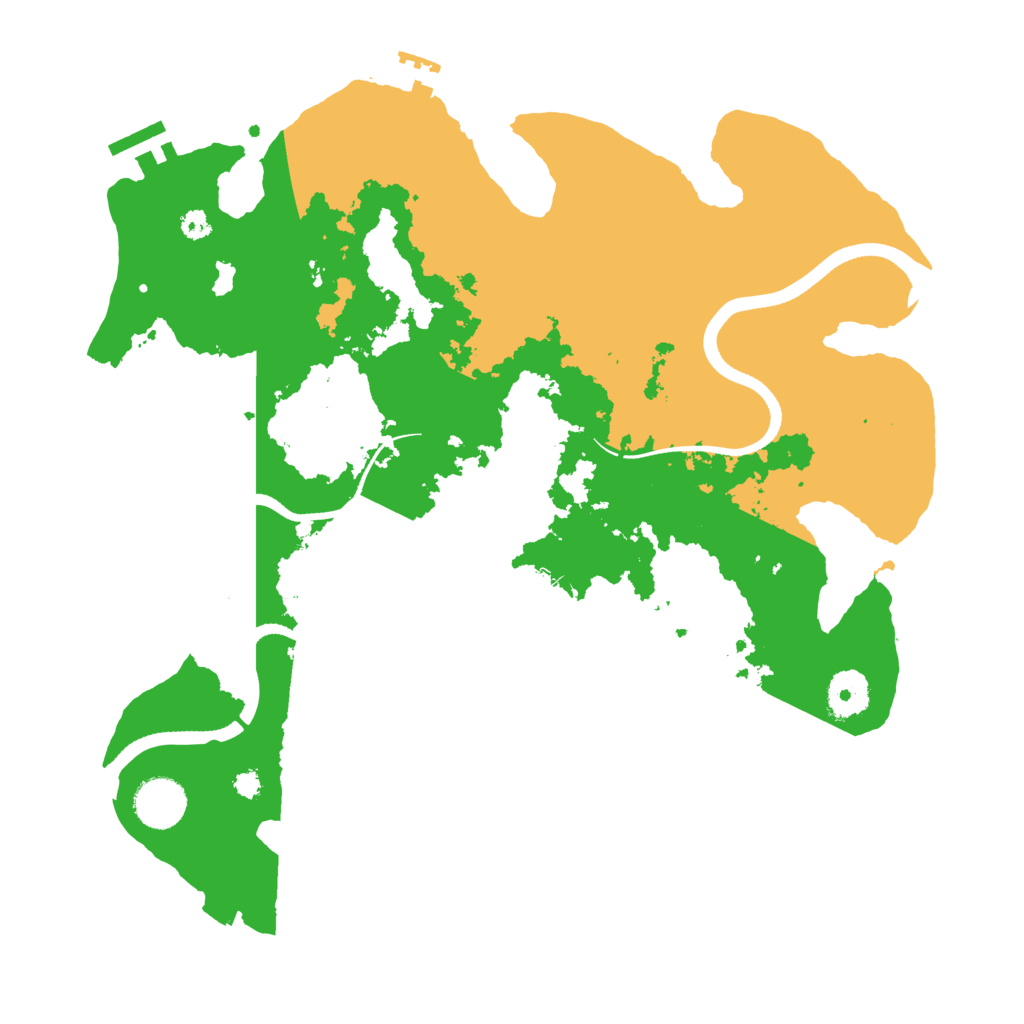 Biome Rust Map: Procedural Map, Size: 3500, Seed: 416879181