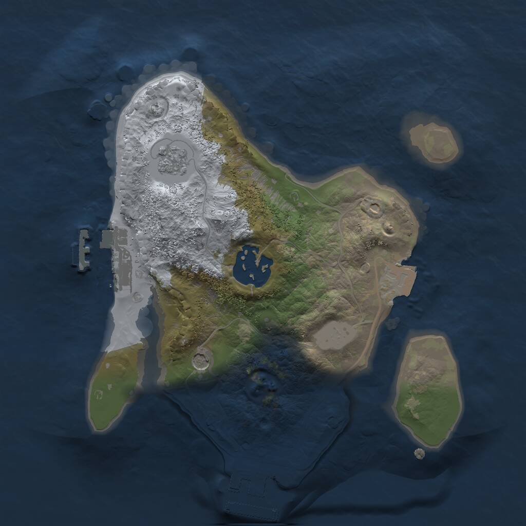 Rust Map: Procedural Map, Size: 2000, Seed: 31334, 6 Monuments