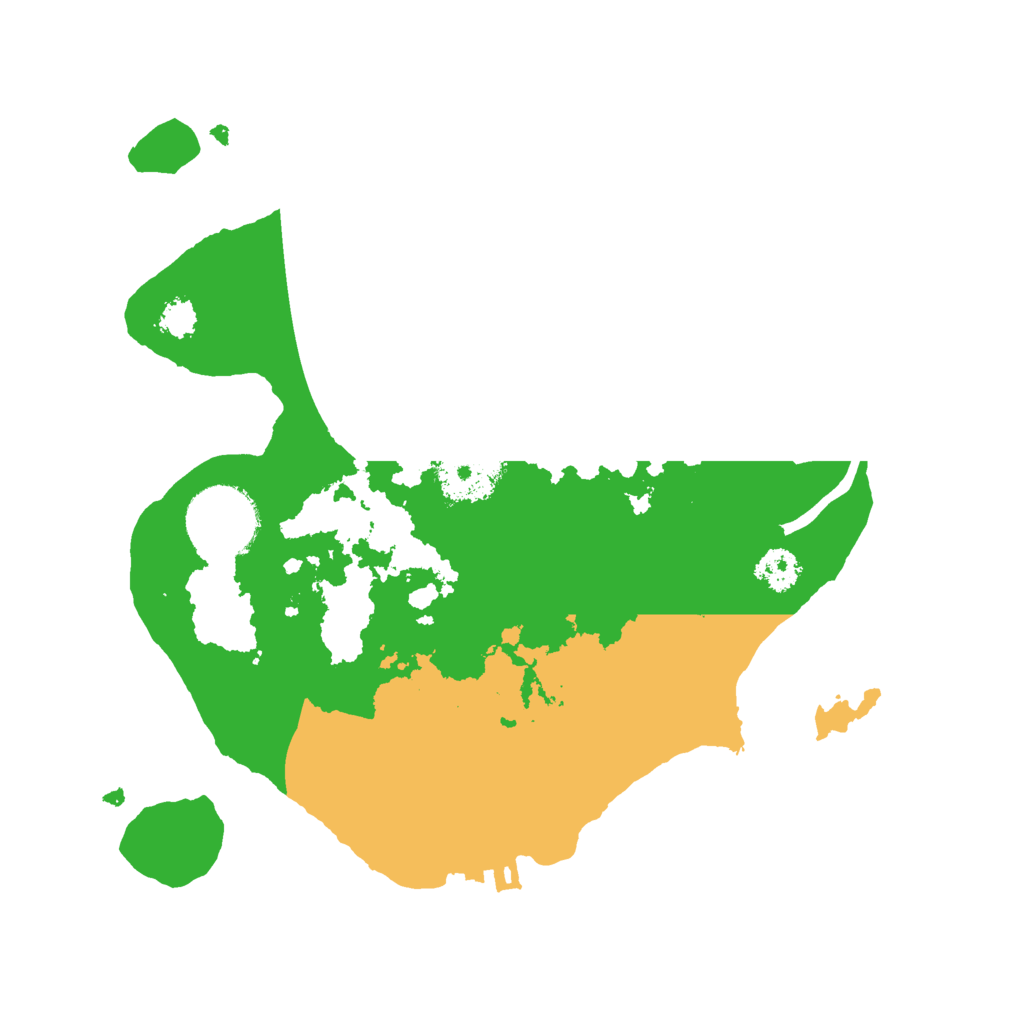 Biome Rust Map: Procedural Map, Size: 2500, Seed: 2135182987