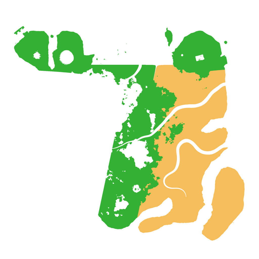 Biome Rust Map: Procedural Map, Size: 3366, Seed: 3483