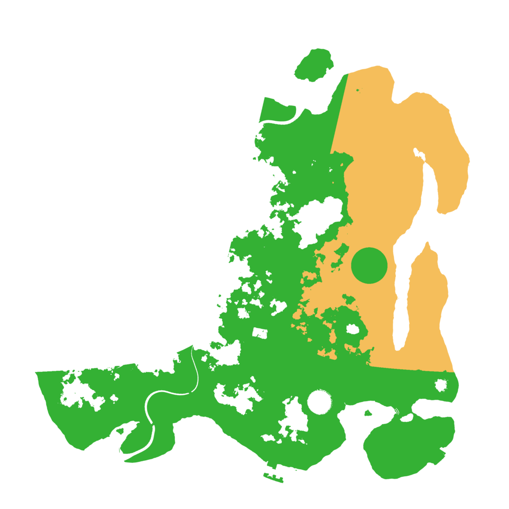 Biome Rust Map: Procedural Map, Size: 3700, Seed: 450038800