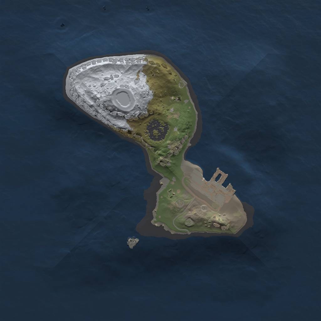 Rust Map: Procedural Map, Size: 1500, Seed: 42, 4 Monuments