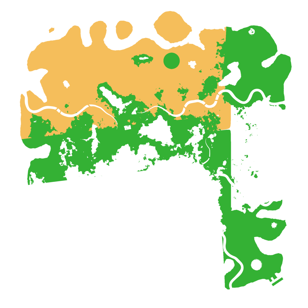 Biome Rust Map: Procedural Map, Size: 5000, Seed: 47198