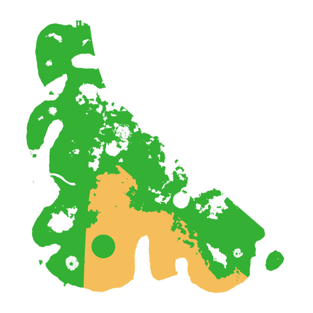 Biome Rust Map: Procedural Map, Size: 3500, Seed: 85402826