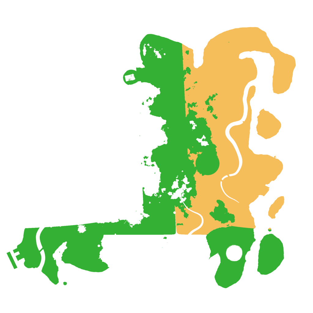 Biome Rust Map: Procedural Map, Size: 3550, Seed: 738479