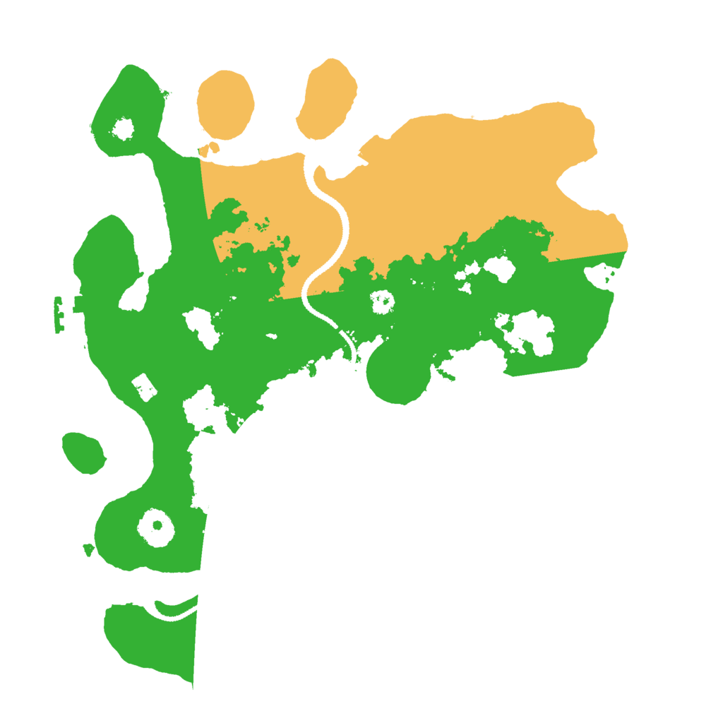 Biome Rust Map: Procedural Map, Size: 3000, Seed: 143486893