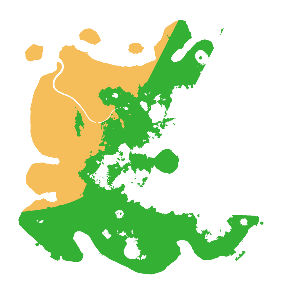 Biome Rust Map: Procedural Map, Size: 3500, Seed: 122221568