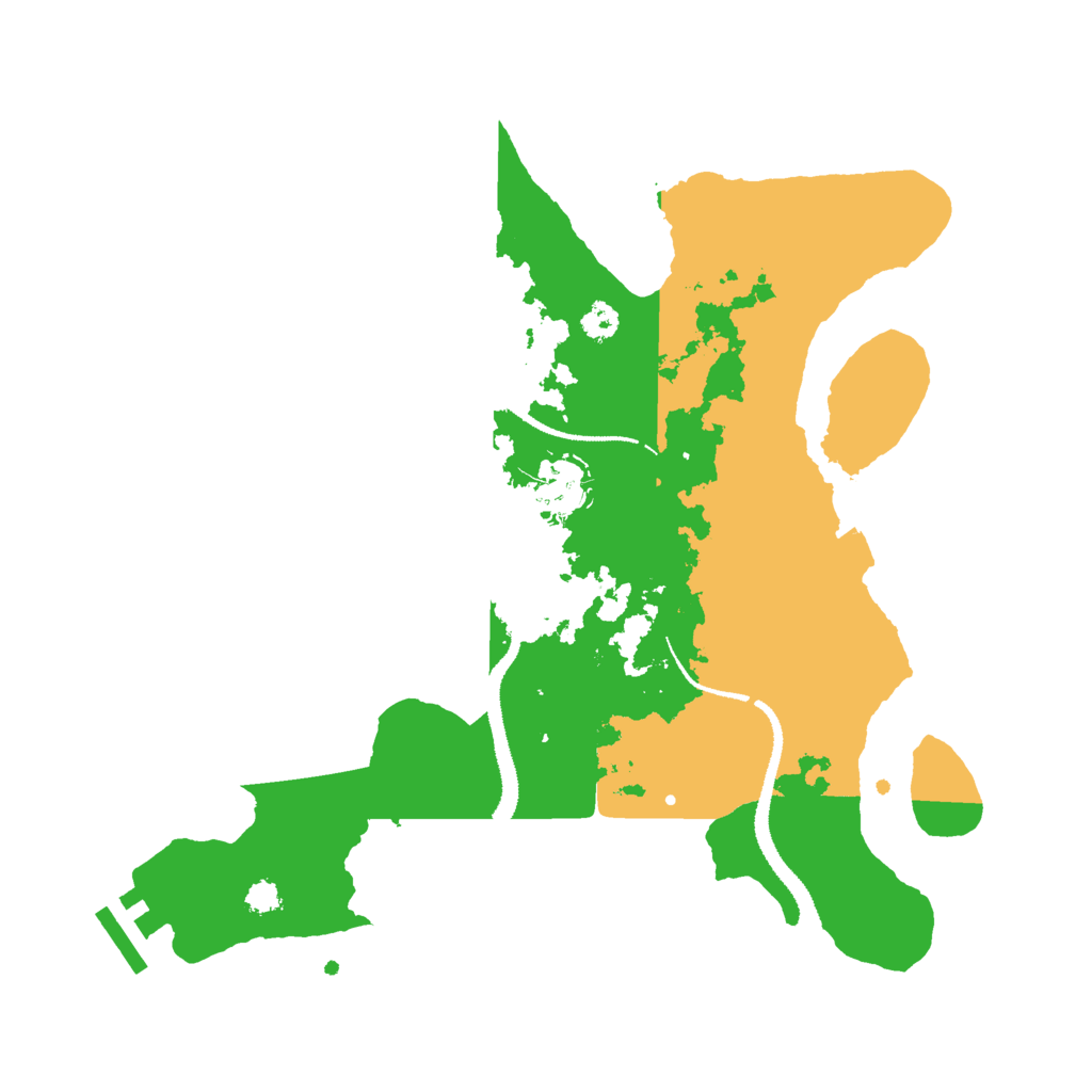 Biome Rust Map: Procedural Map, Size: 3000, Seed: 376921743