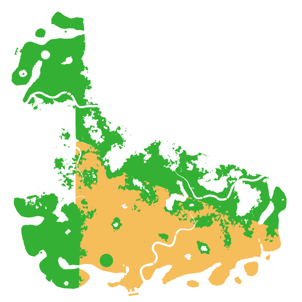 Biome Rust Map: Procedural Map, Size: 6000, Seed: 2147422222